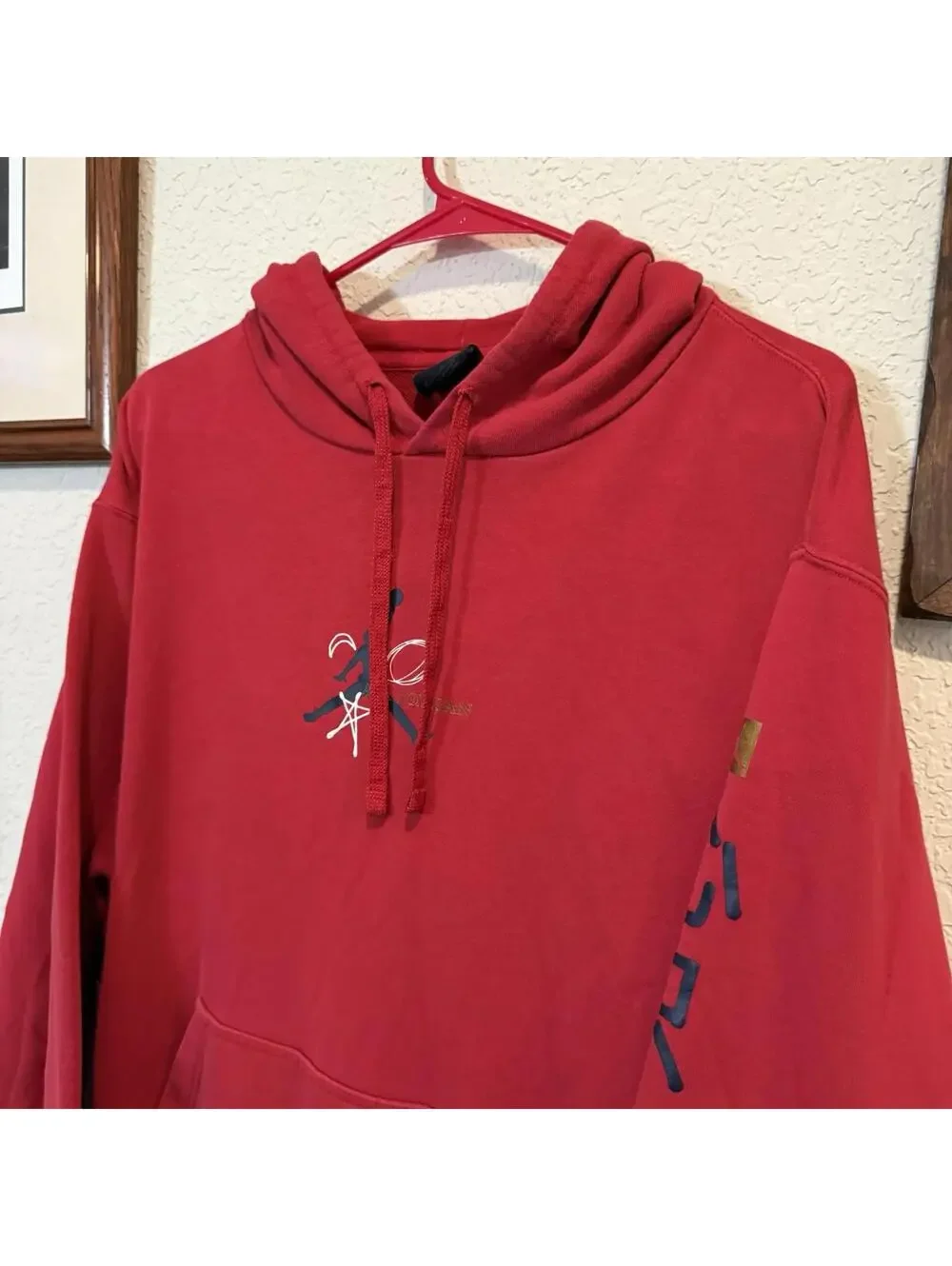 Nike‎ Air Jordan Legacy FIBA RARE Red Basketball Hoodie Men's Size Medium